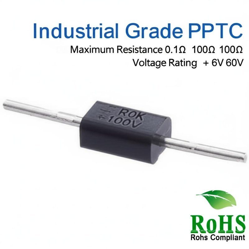 Industrial Grade PPTC Resettable Fuse Maximum Resistance 0.1Ω 100Ω Voltage Rating 6V 60V Rohs Compliant