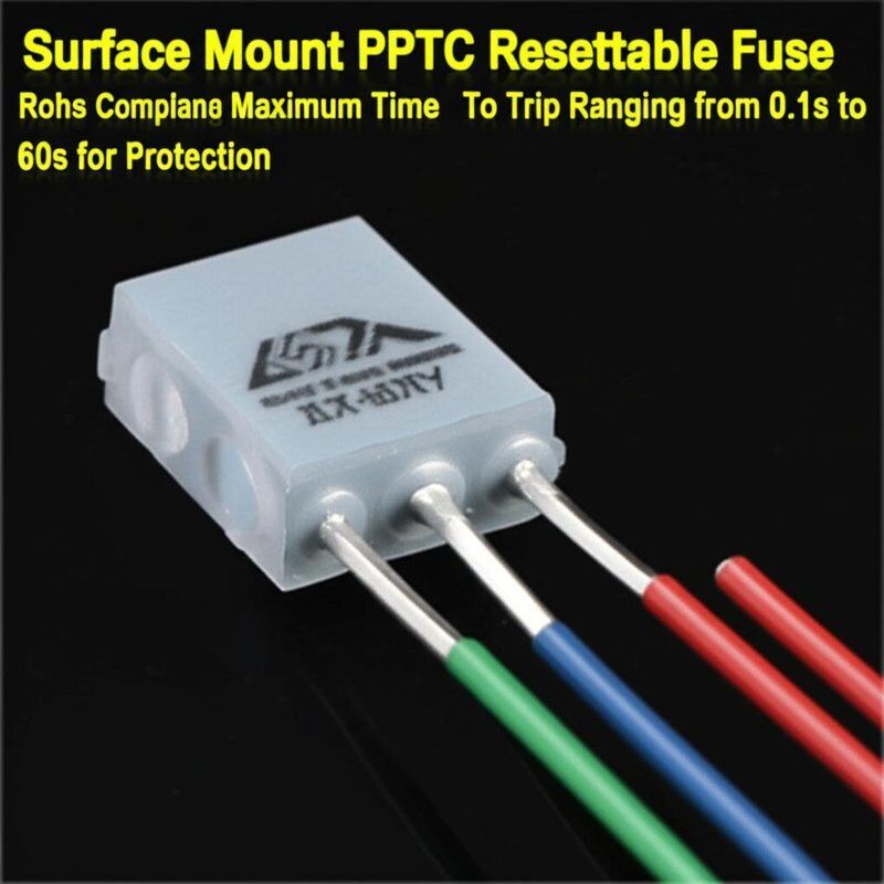 Surface Mount PPTC Resettable Fuse Rohs Compliant Featuring Maximum Time To Trip Ranging from 0.1s to 60s for Protection